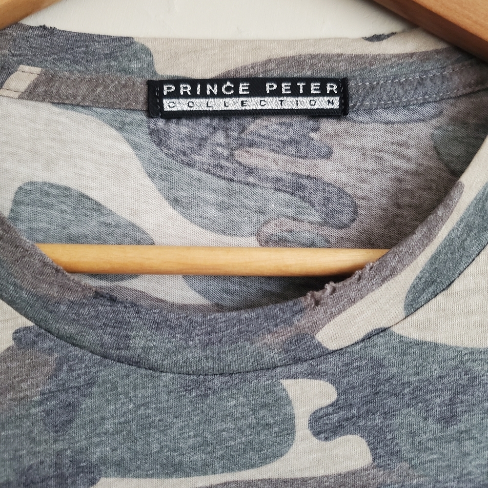 NWT Prince Peter Collection t-shirt Camo I'm Rich Tee size Medium - Picture 3 of 5
